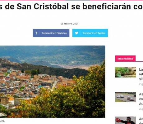 Habitantes de San Cristóbal se beneficiarán con obras este 2021