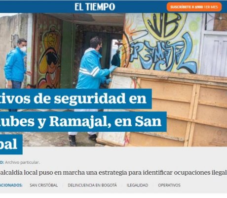 Operativos de seguridad en Entrenubes y Ramajal, en San Cristóbal